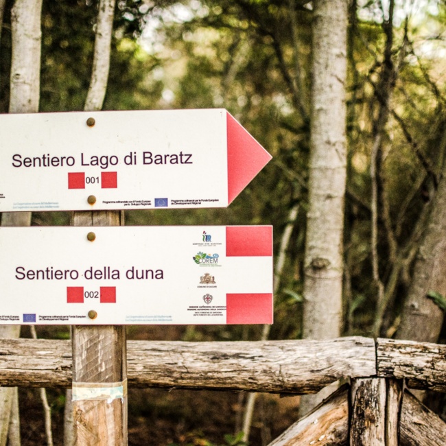 Cartelli informativi lungo il sentiero