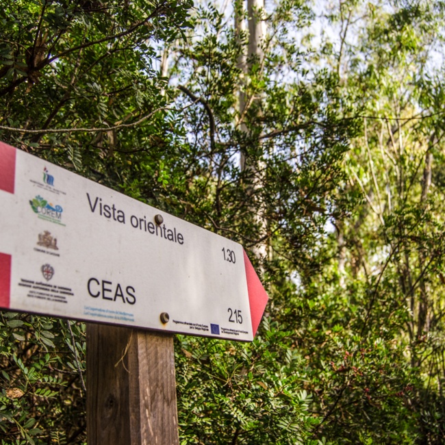 Pannello informativo del sentiero